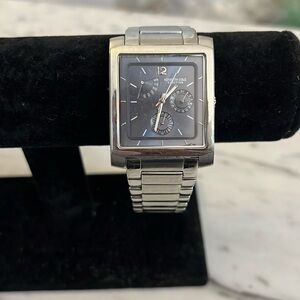 Kenneth Cole Reaction Men’s Silver Blue Faced Watch